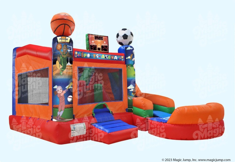 6-in-1 Sports Combo Inflatable (Wet or Dry)
